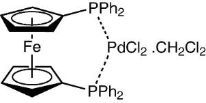 [1,1'-Bis(diphenylphosphino)ferrocene]palladium(II) chloride dichloromethane complex (1:1) (13% Pd)