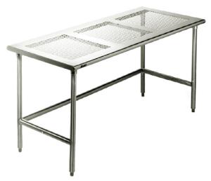 Stainless Steel Cleanroom Tables, Perforated Top, Eagle MHC™