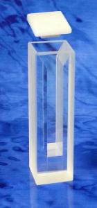 Semi-Micro Raised-Bottom Cuvette with PTFE Cover (Lightpaths: 10×1 to 10×5 mm), Type 9B