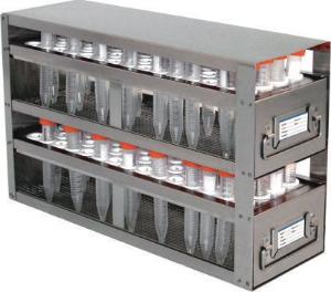 VWR® Upright Freezer Rack with Drawers for 15 ml Tubes
