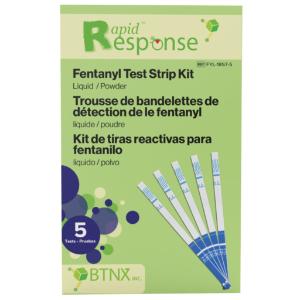 Fentanyl test kit front of box