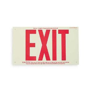 BradyGlo® Frameless Exit Signs, Brady®