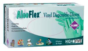 Aloe Flex Industrial Grade Disposable Vinyl Gloves, Powder-Free, Microflex®, Ansell