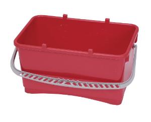 Polypropylene Bucket, Red