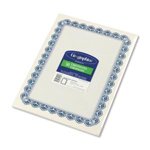 Geographics® Certificates for Copiers, Laser and Inkjet Printers, Essendant