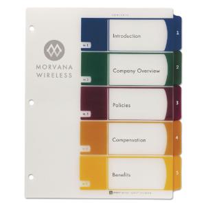 Avery® Ready Index® Translucent Multicolor Table of Contents Dividers