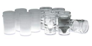 Polypropylene disposable sample cups, 2.5 ml