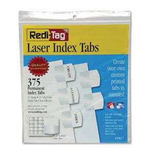 Laser and Inkjet Printable Index Tabs, Redi-Tag