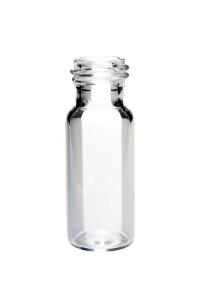 Screw thread glass vials, flat bottom