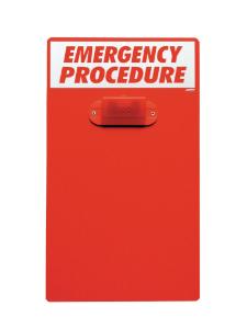 Emergency Procedure Clipboards, Brady®