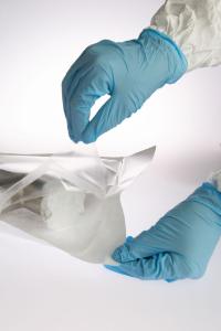 Self seal and heat seal Tyvek peel pouches