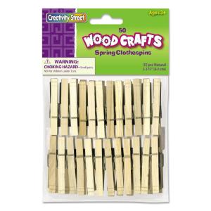 Creativity Street® Wood Spring Clothespins, ESSENDANT LLC MS