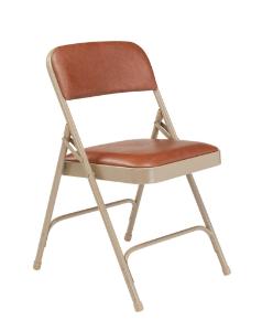 1200 Series Premium Vinyl Upholstered Double Hinge Folding Chair