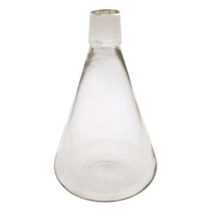 Filter degasser receiving glass flask