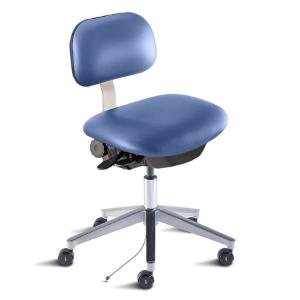 Bridgeport series combination ISO 3 cleanroom ESD/static control chair, low seat height range