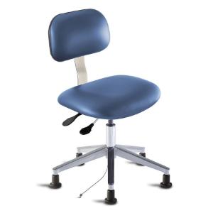 Bridgeport series combination ISO 5 cleanroom ESD/static control chair, low seat height range