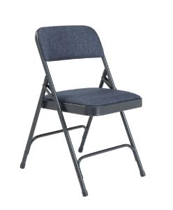 2200 Series Deluxe Fabric Upholstered Double Hinge Premium Folding Chair