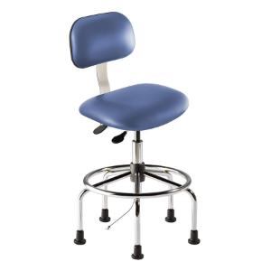 Bridgeport series combination ISO 6 cleanroom ESD/static control chair, high seat height range