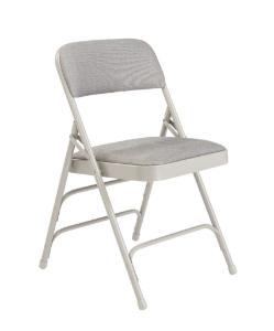 2300 Series Deluxe Fabric Upholstered Triple Brace Double Hinge Premium Folding Chair
