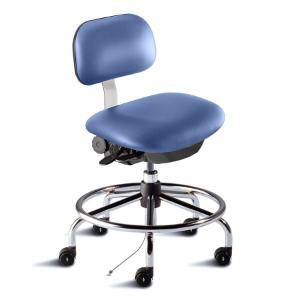 Bridgeport series combination ISO 4 cleanroom ESD/static control chair, low seat height range