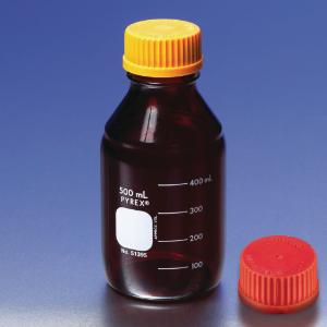 Low actinic bottle, bundled with PBT cap and ring in addition to the standard polypropylene closures.