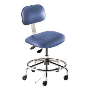 Bridgeport series combination ISO 5 cleanroom ESD/static control chair, low seat height range