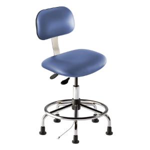 Bridgeport series combination ISO 6 cleanroom ESD/static control chair, medium seat height range