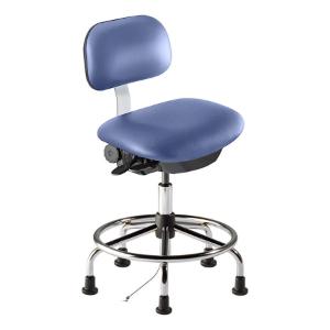 Bridgeport series combination ISO 3 cleanroom ESD/static control chair, medium seat height range