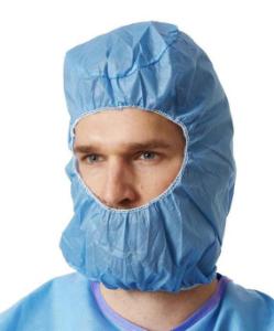 Non-woven surgical hood (blue)
