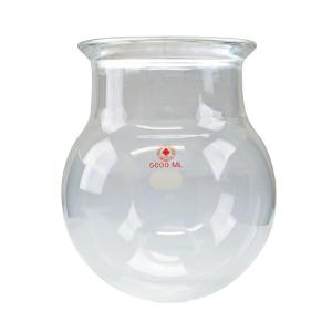 Spherical reaction flask with short neck