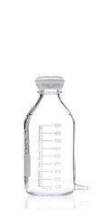 Puregrip aspirator bottle GL45 cap and with outlet tubing,  1 L, 10/CS
