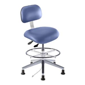 Eton series combination ISO 5 cleanroom ESD/static control chair, free float articulating control, medium seat height range
