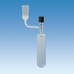 Vacuum Storage Tube with Hi-Vac Top Valve and Outer Standard Taper Joint Sidearm, Ace Glass Incorporated