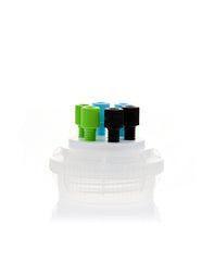 Chromcap™ 100 HPLC cap assy, 38 - 430, adapter w vent hole, two (2x) ports- OD tubing 3.2 mm (1/8") or 1.6 mm (1/16"), 1/EA
