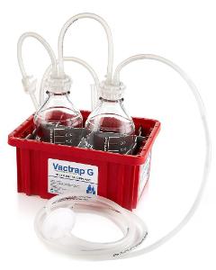 Vactrap™&nbsp;G vacuum trap system, glass bottle, bin, 1+1 L