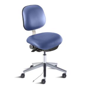Eton series combination ISO 3 cleanroom ESD/static control chair, low seat height range