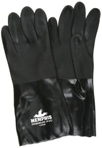 PVC Coated Gloves, Industry Standard Black Single Dipped, MCR Safety