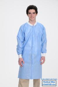 Extra-Safe lab coats - 3 pockets (Medical Blue)