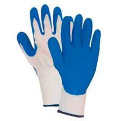 FlexTech Gloves White Poly/Cotton Shell with Latex Palm Wells Lamont
