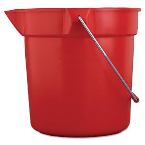 Bucket Rnd Rubbermaid Red