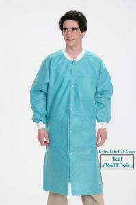 Extra-Safe lab coats - 3 pockets (Teal)