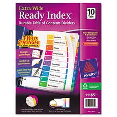 Avery® Ready Index® ExtraWide™ Multicolor Dividers