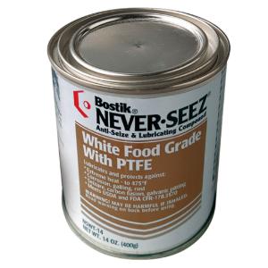 White Food Grade Compound with PTFE, Never-Seez