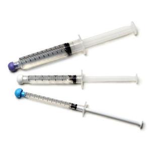 Heparin and saline prefilled syringe