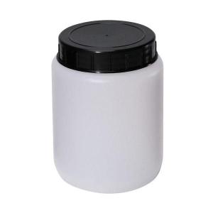 Cylindrical HDPE jar