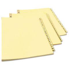 Avery® Printed Laminated Tab Dividers with Gold Reinforced Binding Edge