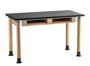 SLT-AH-Series Table with Book Compartments