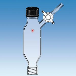 Peptide Vessel with Threaded Top, PTFE Stopcock Side Arm, and Removable Filter, Ace Glass Incorporated