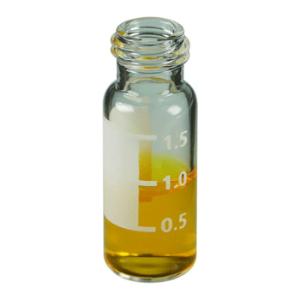 Vials screw clear write on