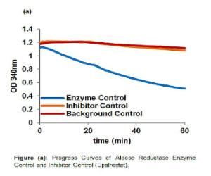Progress Curves of Aldose Reductase Enzyme Control and Inhibitor Control (Epalrestat)